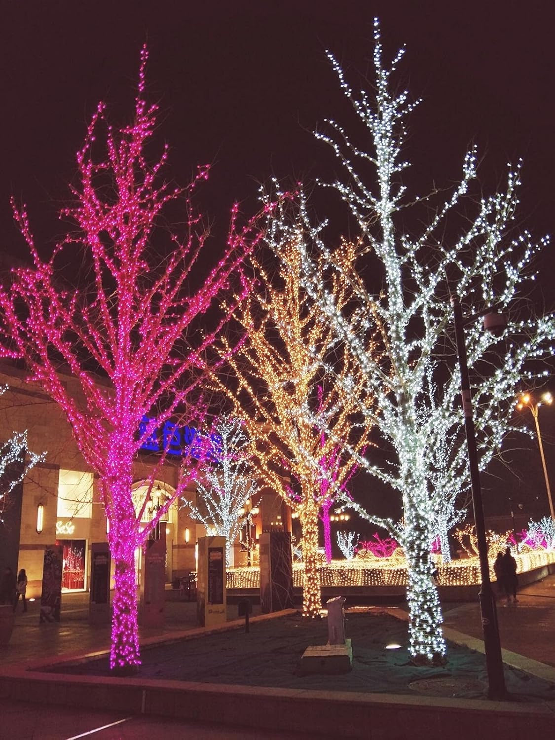 -Solar String Lights Outdoor, 2PK Each 72Ft 200LED Pink Solar String Lights, Copper Wire 8 Modes Solar Fairy Lights for Garden Party Valentine'S Day Decorations(Pink Light)