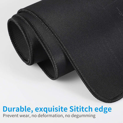 Large Gaming Mouse Map Pad 800×300×2MM (31.50X11.81X0.08 Inch),With Non-Slip Base,Waterproof and Foldable Pad,Desktop Pad Suitable for Gamers,Suitable for Desktop,Office and Home,Black