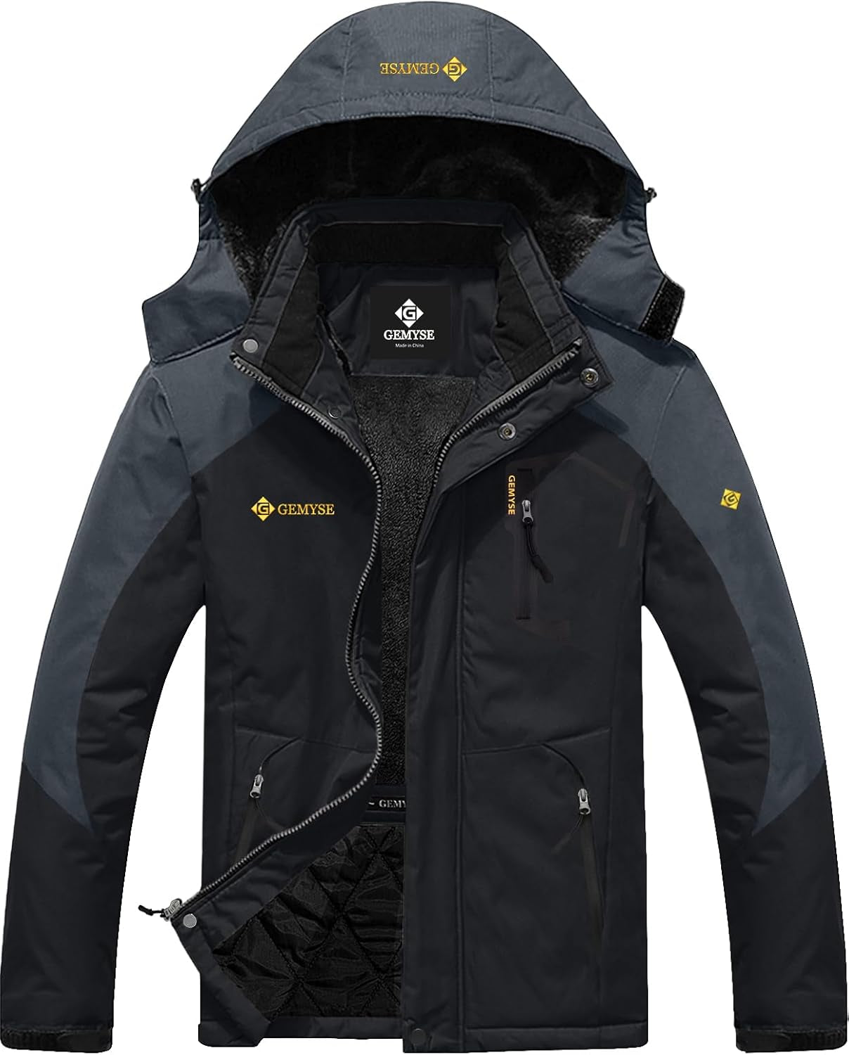 Men'S Mountain Waterproof Ski Snow Jacket Winter Windproof Rain Jacket