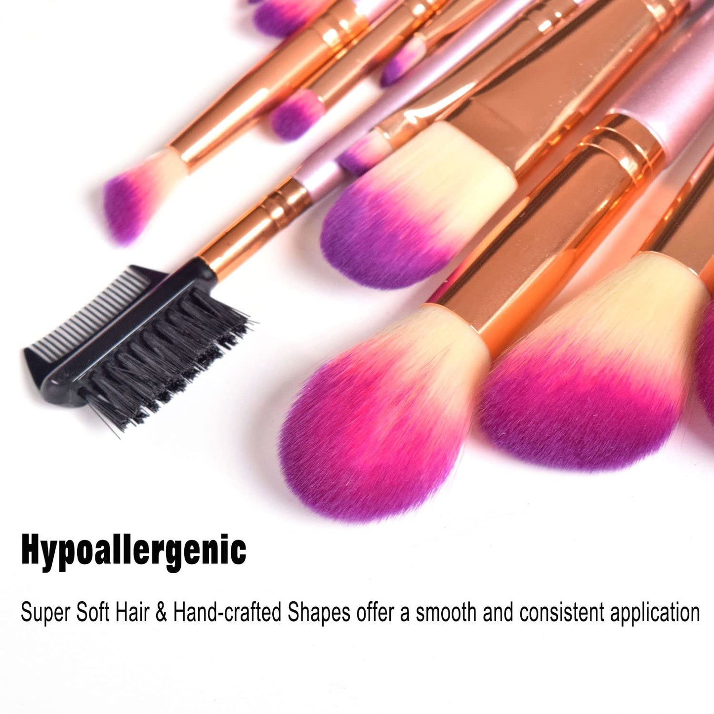 Makeup Brush Set Professional 26 Pcs Synthetic Make up Brushes Tools Kit Vegan