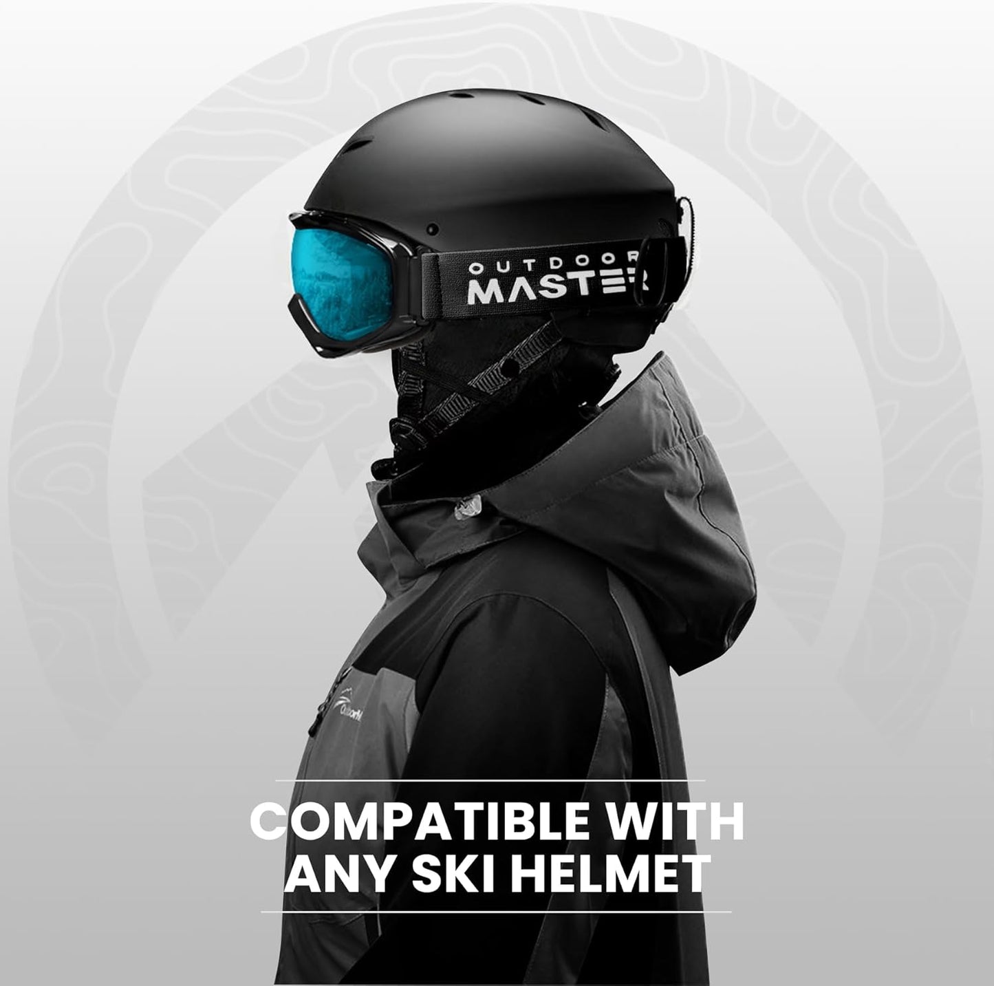 OTG Ski Goggles - over Glasses Ski/Snowboard Goggles for Men, Women & Youth - 100% UV Protection