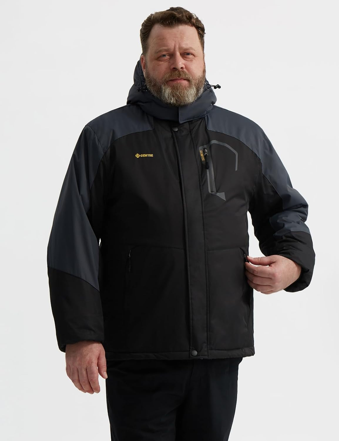 Men'S Mountain Waterproof Ski Snow Jacket Winter Windproof Rain Jacket