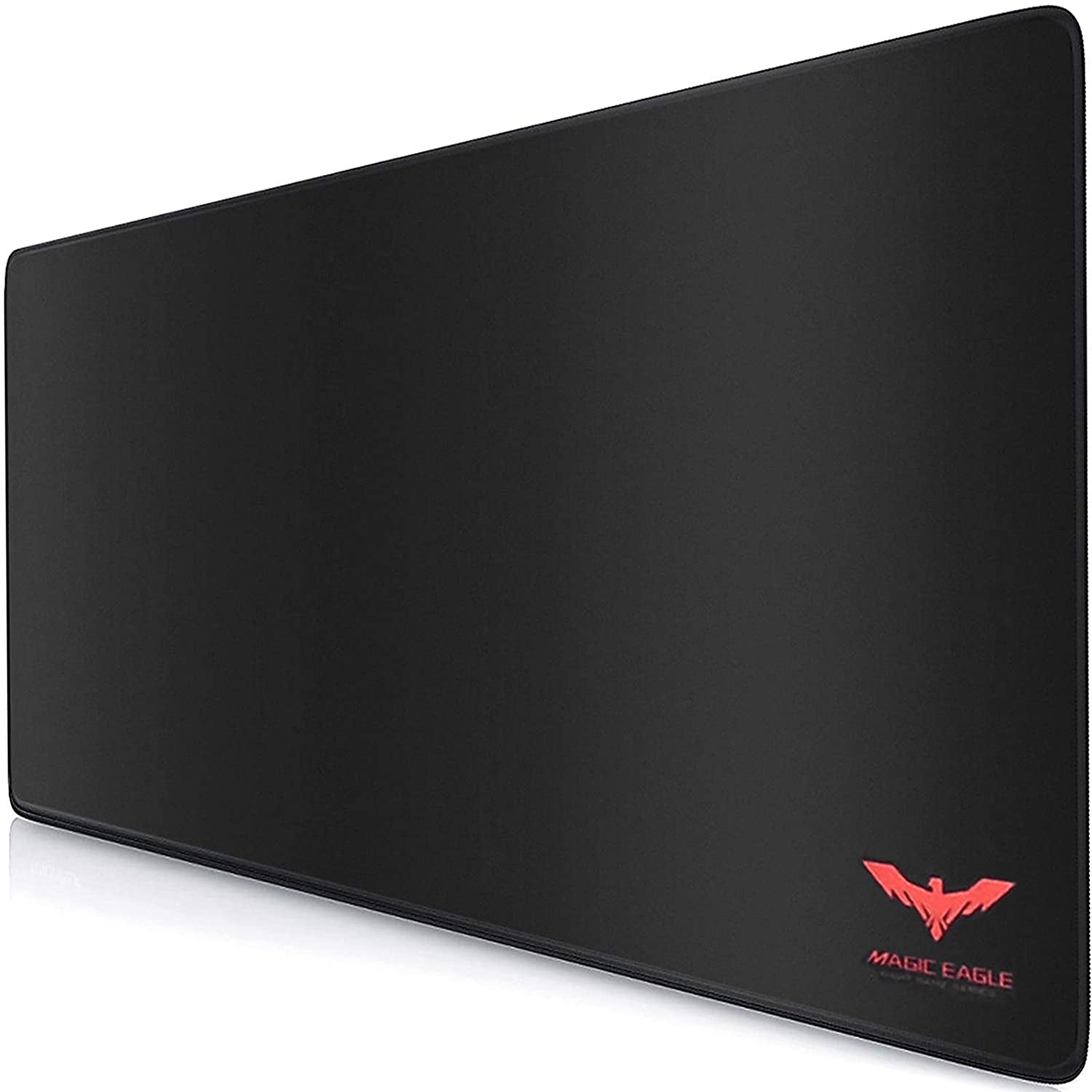 Large Gaming Mouse Pad (35.43 X 15.75 X 0.12Inch) Extended Ergonomic for Computers Thick Keyboard Mouse Mat Non-Slip Rubber Base Mousepad, Black