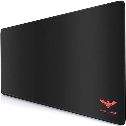Large Gaming Mouse Pad (35.43 X 15.75 X 0.12Inch) Extended Ergonomic for Computers Thick Keyboard Mouse Mat Non-Slip Rubber Base Mousepad, Black